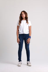 Classic Skinny Girls Dark Pants